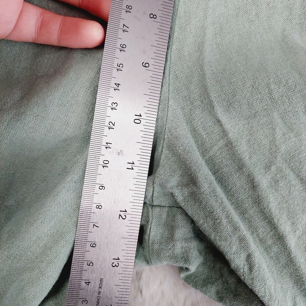 Vintage Studio Green Mid Rise Cargo Pocket Wide Leg Trousers 1435 - Picture 5 of 7